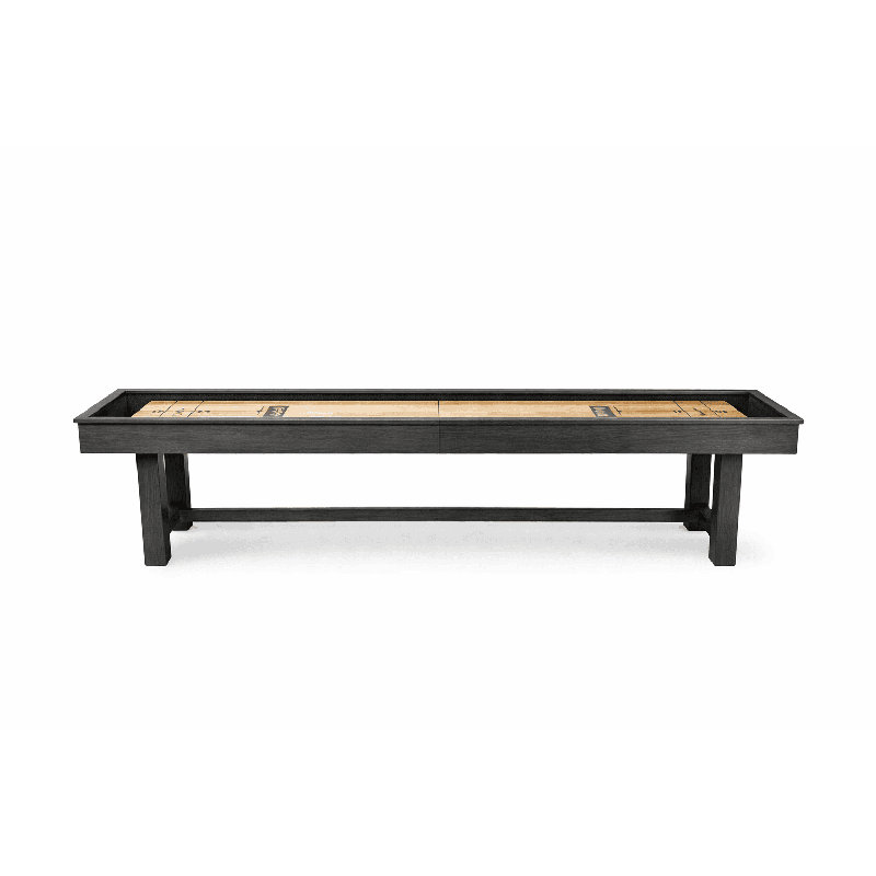 Hank 12' Shuffleboard Table In Gray Marble