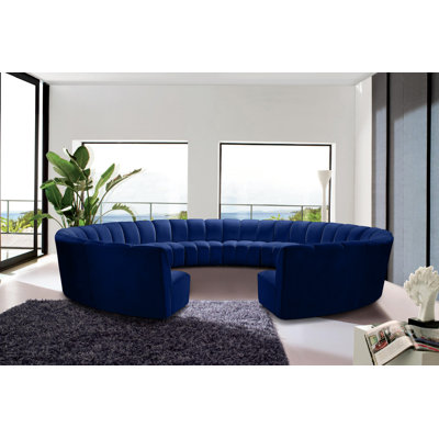 Canapé modulaire en velours Infinity