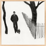 Walking The Dog Print by Simon Schneiderman