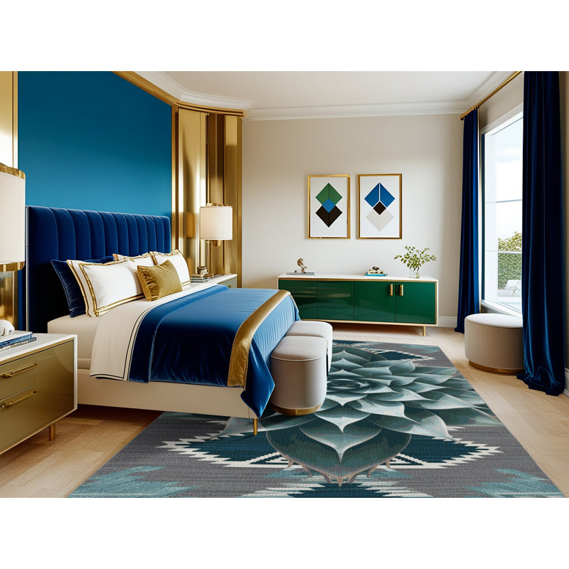  Tapis lavable Agave Plant Southwestern, Tapis de couloir 2 pi x 4 pi