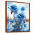 Toile avec cadre flottant brun sélectionné