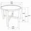 Table de bout ronde brun foncé Mavis