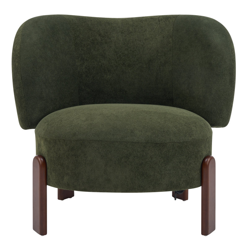 Fauteuil d'appoint à oreilles Harr Mid-Century, Green