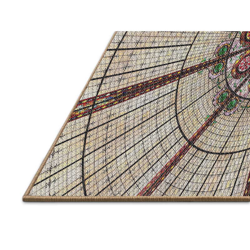 Tapis gris / brun Power Loom, Rectangle 7 pi x 10 pi