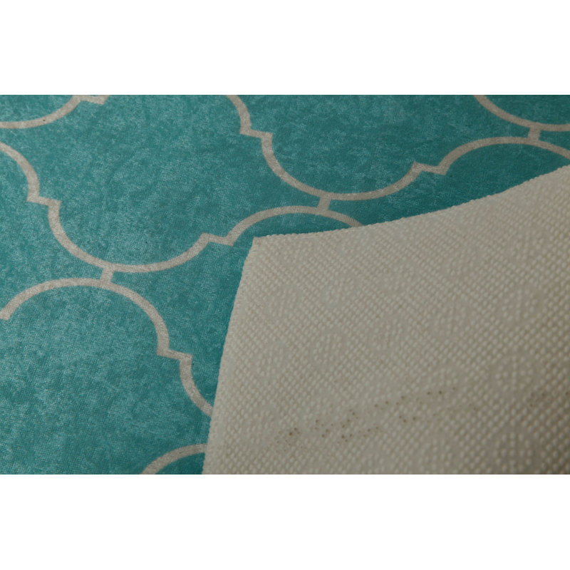Soft Hall Carpet 2.6 x 4.9 Feet | 100% Polyester, 0.04 in Pile Height | Antibacterial, Non-Slip Underside | Woven with 3D Digital Printing | Machine Washable | Durable & Stylish for Entryways & Living Rooms