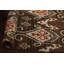 Tapis fait à la main à motif végétal à motif abstrait 4 x 7