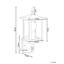 ANDAM Matte Black 19cm H Outdoor Wall Lantern