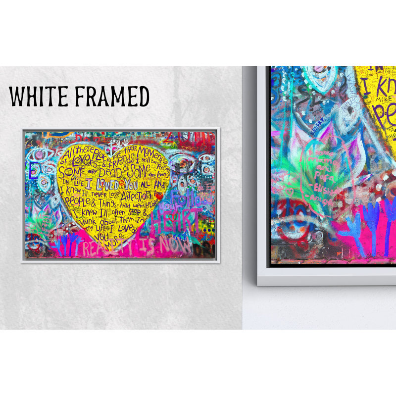 Banksy Love Graffiti Art: impression murale sur toile imprimée, 1P, 19,8 po de hauteur x 27,6 po de largeur