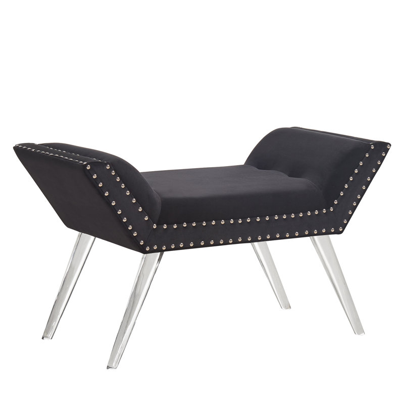 Banc recouverts de tissu d'ameublement, Black