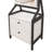 Rotating Jewellery Armoire & Makeup Mirror Cabinet with 2 Drawers, Handcrafted White Finish, Spacious Storage Solution