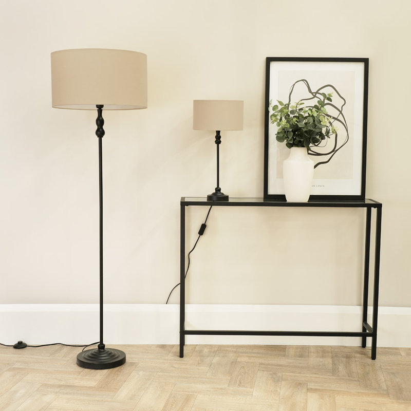 Romeir Metal Table Lamp, Natural