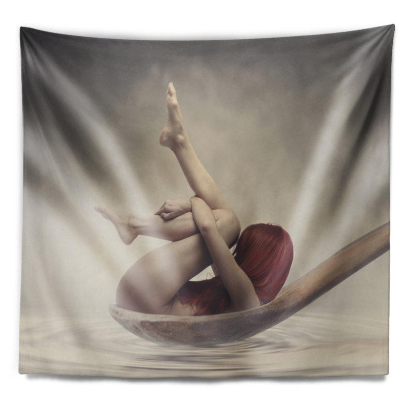 Tapisserie de bain de beauté, H 50 po x l 60 po