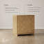 Crédence de bar en bois Carice avec portes de style tissé-122652957