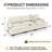 3-Piece Modern Elegant Corduroy Modular Sectional Sofa, Cloud Couch With Distinctive Nailhead Trim-1726395366