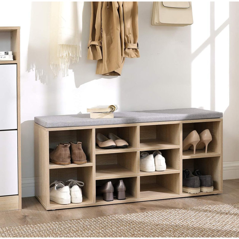 10 Pair Shoe Storage Bench