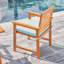 Chaise de salle à manger avec coussin en éucalyptus A Advika-94815829