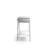 Contemporary Style White 1Pc Sofa Table High Gloss Finish Chrome Frame Console Table Gorgeous Living Room Furniture