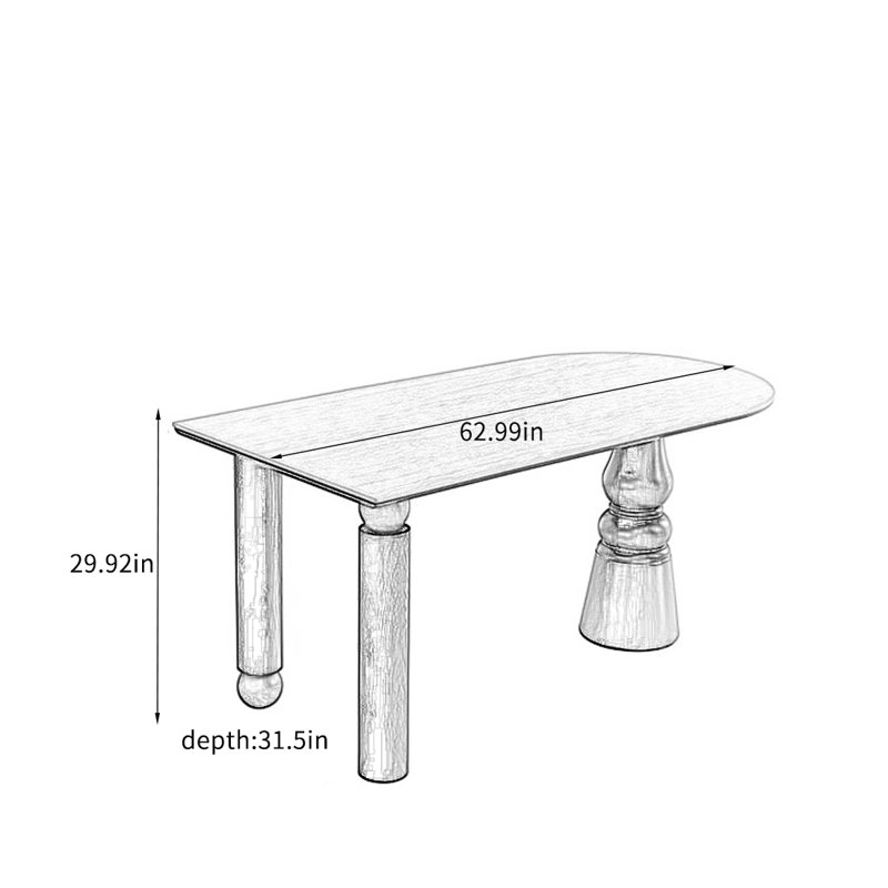 Parnell, 29.53" H x 62.99" L x 31.5" W