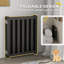 Barrière pour chien pliable avec porte, 4 panneaux-1473263625