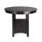 Dark Cherry Counter Height Dining Table with Extension Leaf and Storage Base