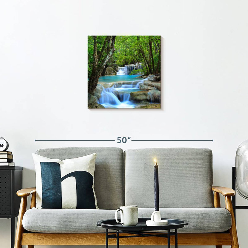 Kerrick, cascades d'Erawan, H 20 po x l 20 po