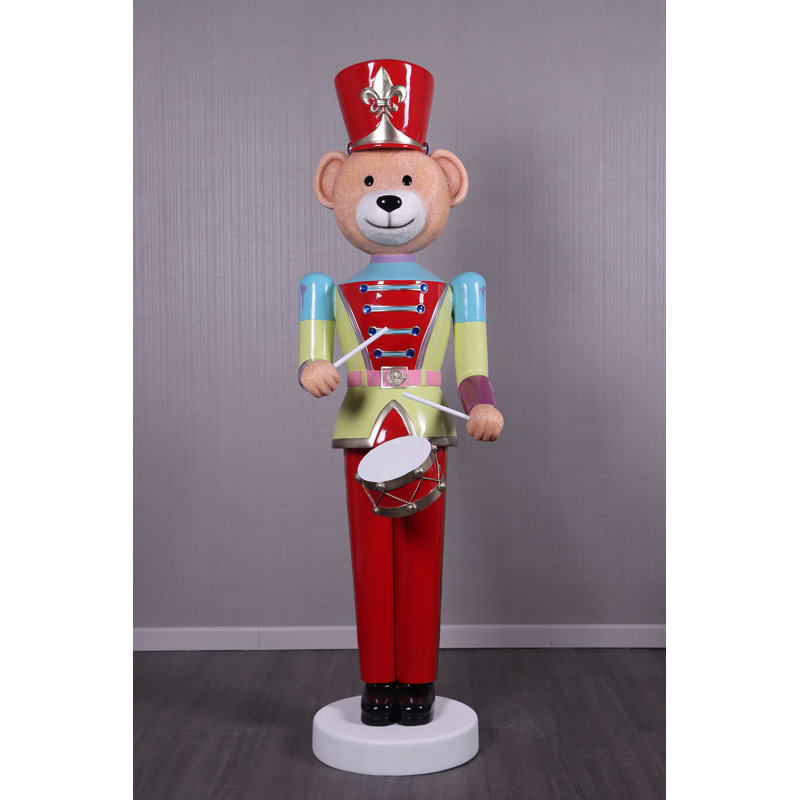 Bear Nutcracker 6ft, 75'' H x 21.5'' W x 22.5'' D