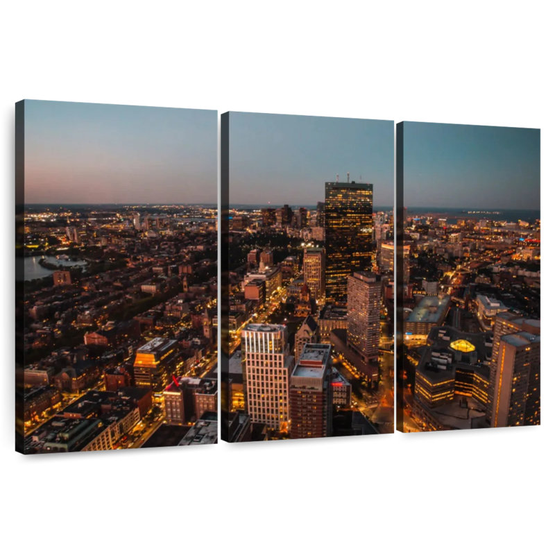 Nicci Busy Boston Skyline, H 20 po x l 33 po