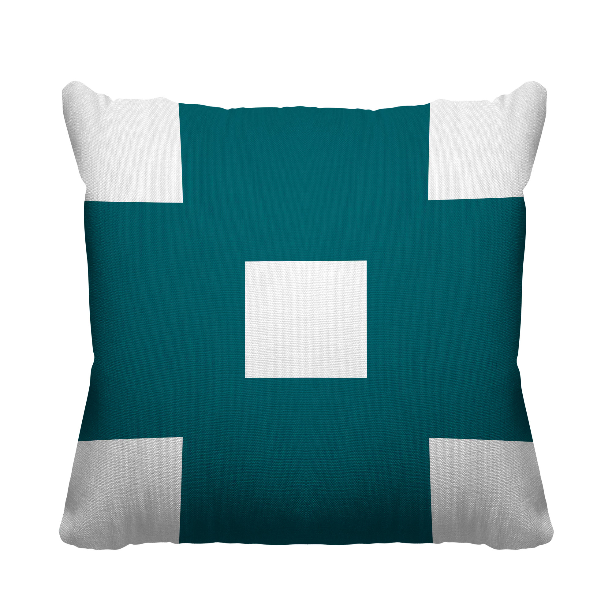 Luella Geometric Indoor/Outdoor Throw Pillow, 20W" x 20H", Green