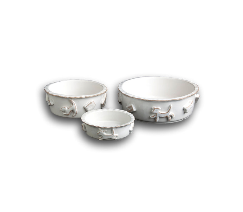 Pet Bowl, Small, White