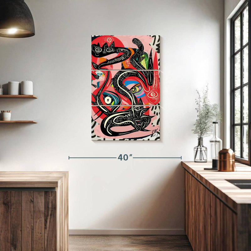 Kelan Graffiti mystique serpent, H 38 po x l 24 po