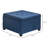 Fabric Tufted Storage Ottoman With Flip Top Seat, Metal Hinge, Eucalyptus Wood Frame For Living Room, Entryway, Bedroom, Blue | Gift Idea-2079101532-2079101533