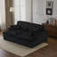 Double méridienne intérieure, canapé-lit rembourré surdimensionné pour l'intérieur, canapé-lit de luxe à assise profonde, causeuse modulaire, causeuse en velours côtelé pour le salon, aucun assemblage requis-1390564994
