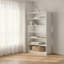 Penderie 32 "en bois blanc avec cinq tablettes