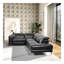 Canapé modulaire inclinable Zander - Polyuréthane noir
