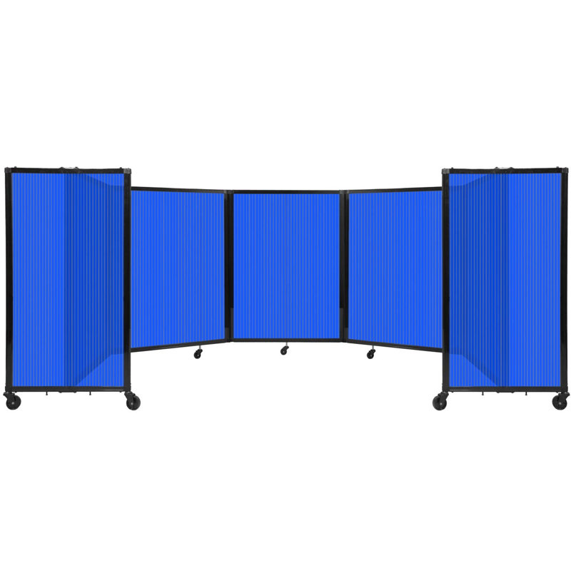 Cloison murale en polycarbonate 360, H 48 po x l 168 po, Bleu