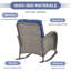 Cet ensemble de conversation d'extérieur fabriqué à la main 5 pièces confère à votre porche ou à votre patio un charme intemporel et une élégance naturelle. L'ensemble comprend une causeuse coulissante, 2 fauteuils à bascule classiques, une table d'appoint et une table basse, en osier de polyéthylène tissé à la main jumelé à une courbure-9679665-30822257