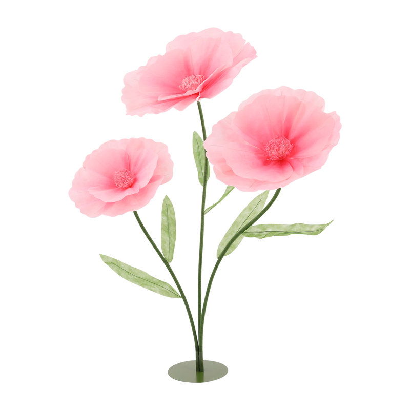 Fleurs artificielles avec base, support de décoration de fleurs artificielles de mariage