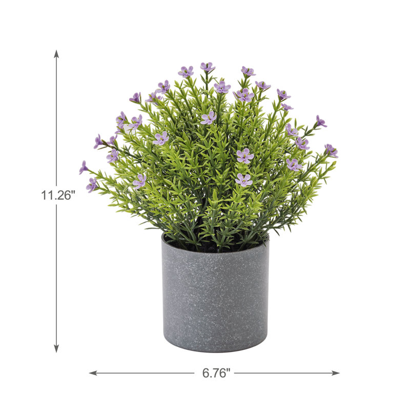 Artificial Milan In Pot, Purple