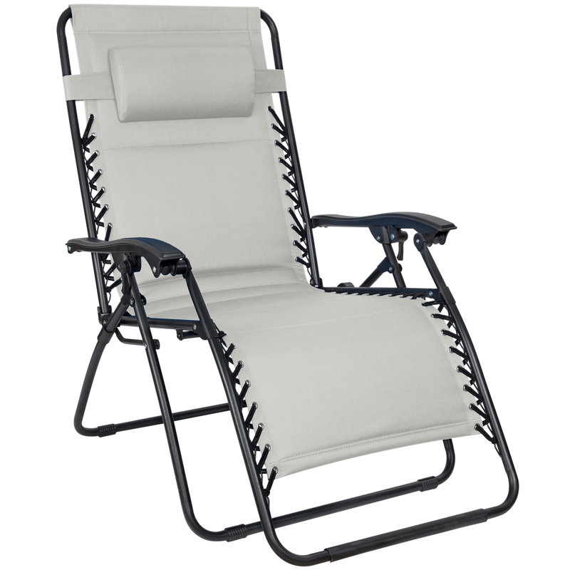 Kantzer Folding Zero Gravity Chair, Gray
