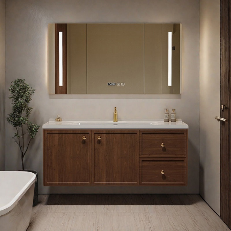 Simple retro style bathroom cabinet