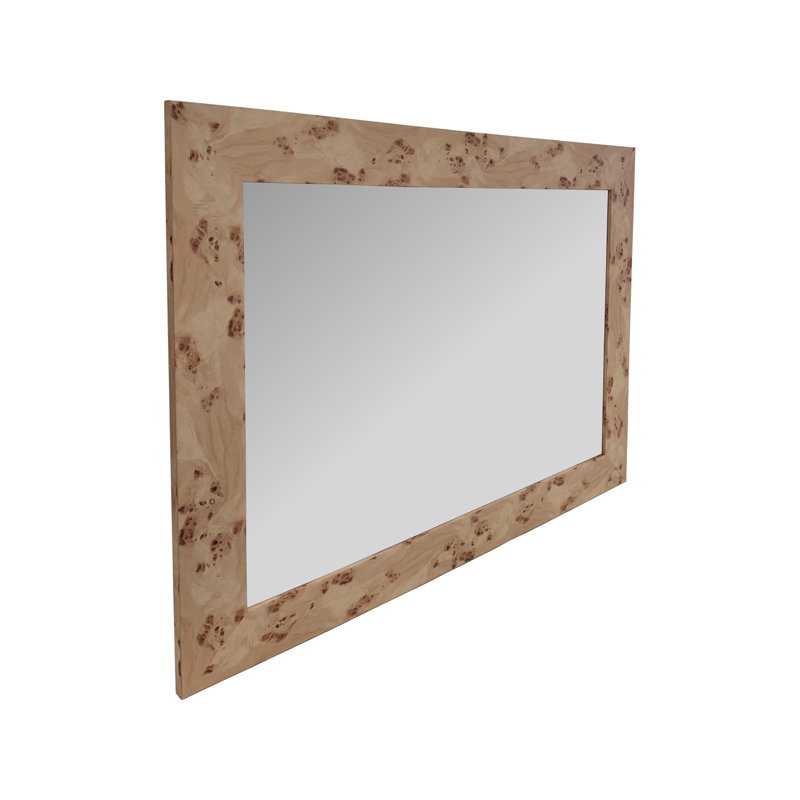 Burled Vanity Mirror, 40" x 30"