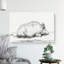 Sketch of a Pig by Jean Bernard - Wrapped Canvas Drawing - Wrapped Canvas-55318131