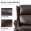 Fauteuil inclinable manuel Topi en cuir véritable Topi (ensemble de 2)-102476825