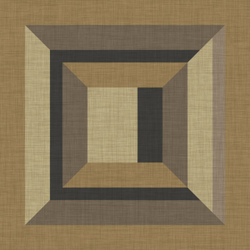 Geometric Perspective V by June Erica Vess - Wrapped Canvas Print, 91cm H x 91cm W