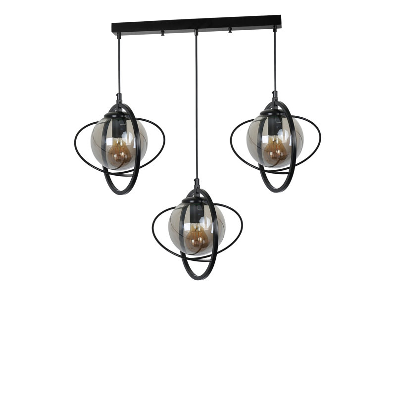 Chandle Chandelier, Fume/Black