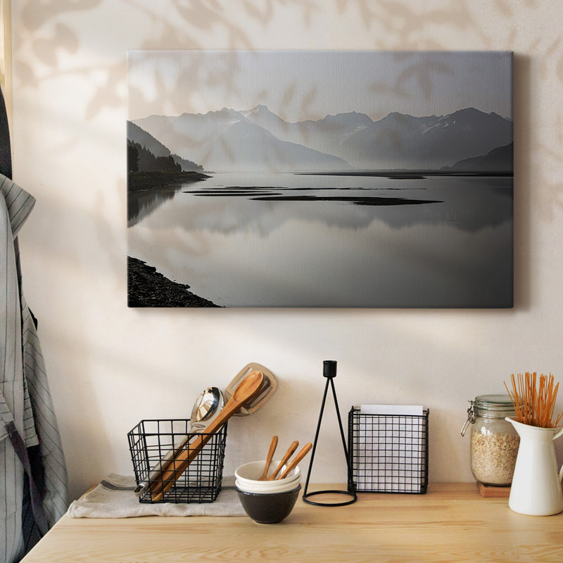 «Curve Mountains», toile tendue avec châssis, H 12 po x l 18 po