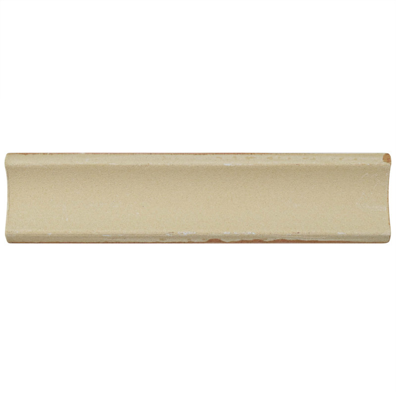 Novecento Cubrecantos 5.1" x 1.3" Glossy Ceramic Mudcap Tile Trim, Pink