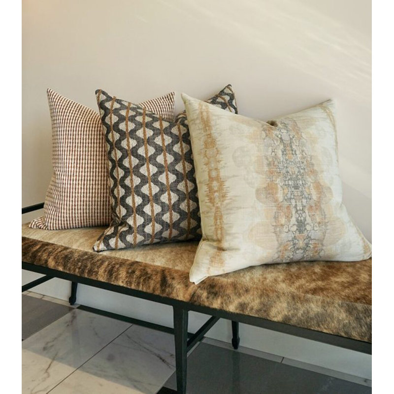 Coussin Lagos, Miel, Carré 22 po