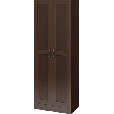 McLoud Accent Cabinet, Tall Storage Cabinet with Movable Storage Shelves, Modern Style Pantry Cupboard Cabinet with Soft Close Door