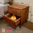 Elara Solid Wood 2-Drawer Nightstand with Carved Wood Grain, Mid-Century Modern Bedside Table & Side Table, Smooth Gliding Drawers, Easy Assembly, Walnut Finish-207475872
